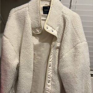 Fabletics Cream Teddy Jacket